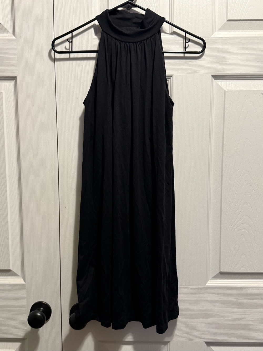 Susana Monaco Black Sleeveless Mock Neck Maxi Dress